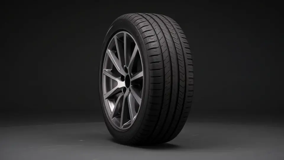 Pneu em movimento, cena conceitual criada para a Caring Car